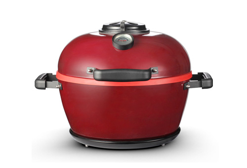 HJMK迷你款13英寸微型KAMADO焖烤炉金属陶瓷燃热型烧烤炉